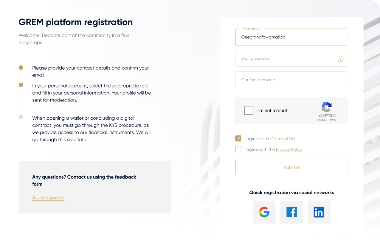 Registration